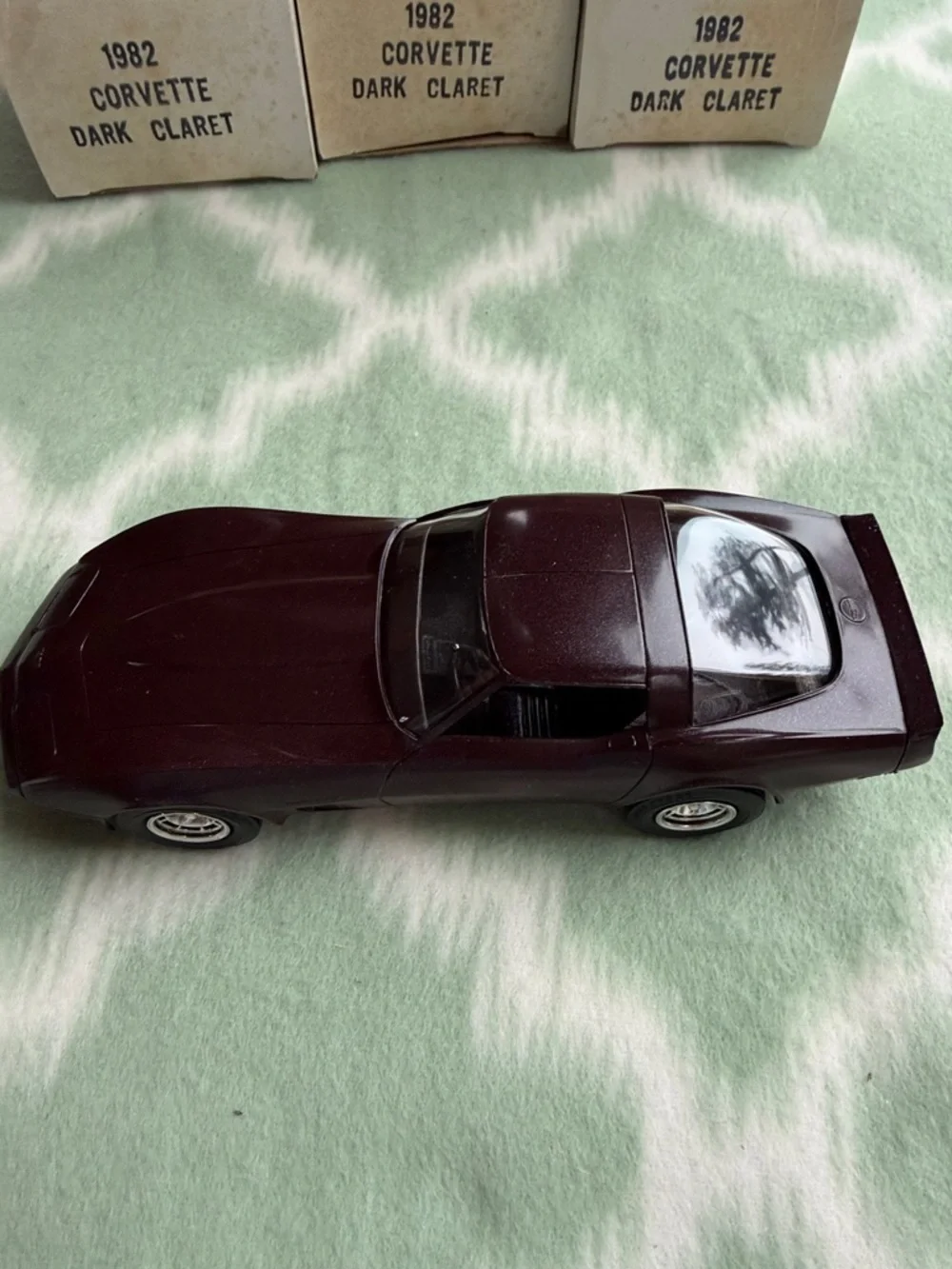 Vintage 1982 Corvette Original GM Promotional Model - Dark Claret NEW in box